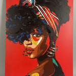 Red Scarf Woman