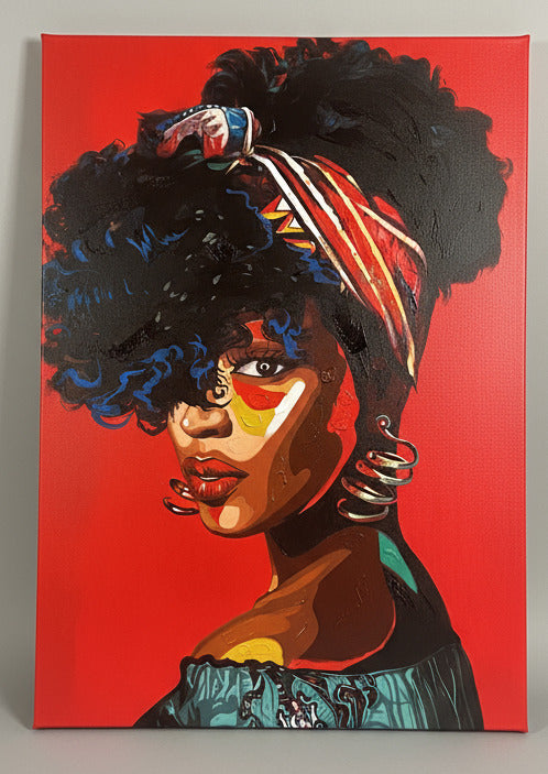 Red Scarf Woman