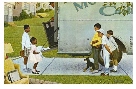 Moving Day (New Kids) Norman Rockwell